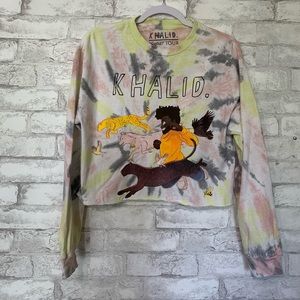 Khalid Free Spirit Tour Cropped Long Sleeve